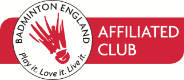 R.W.P Badminton Club is affiliated to Badminton England