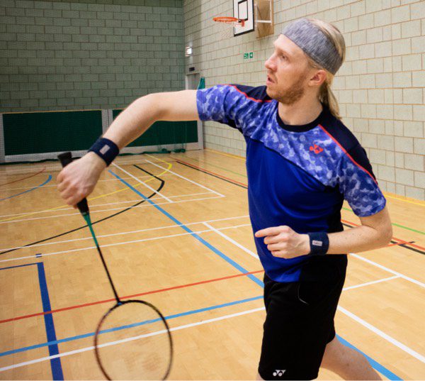 R.W.P Badminton club member, Liam